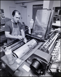 Man Works with Printer Rollers, A by Skip Gandy