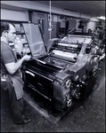 Man Works with Printer Rollers, B by Skip Gandy