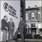 Three Men in Front of the First National Bank of Florida Broadway Office, A by Skip Gandy