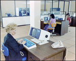 Women Typing at Teleprocessing System Terminal, H by Skip Gandy