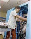 Man Using a Transmission Set on a Teleprocessing System Mainframe, F by Skip Gandy