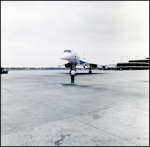 Man Standing in Front of a British Airways Concorde Plane by Skip Gandy