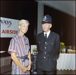 People Posing at British Airways Event by Skip Gandy