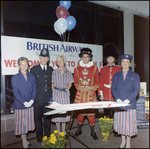 People Posing at British Airways Event by Skip Gandy