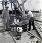 Workers Mixing Concrete, B by Skip Gandy