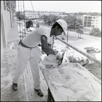 Applying Concrete to Exterior Wall, D by Skip Gandy