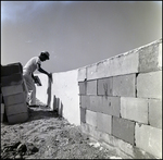 Applying Concrete to Sea Wall, B by Skip Gandy