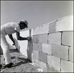 Applying Concrete to Sea Wall, C by Skip Gandy