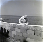 Applying Concrete to Sea Wall, P by Skip Gandy