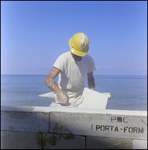 Applying Concrete to Sea Wall, AE by Skip Gandy