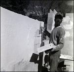 Applying Cement onto Brick Structure, B by Skip Gandy