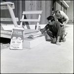 Applying Cement to Steps and Railing, B by Skip Gandy