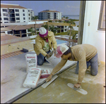 Applying Concrete to Floor, B by Skip Gandy