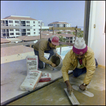 Applying Concrete to Floor, H by Skip Gandy