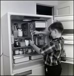 Boy Using Boxed Milk, A