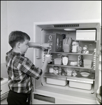 Boy Using Boxed Milk, H