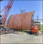 Crane Lifts Curved Steel Tunnel Piece, Tampa, Florida, G by George Skip Gandy IV