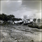 Earthmovers at a Cone Brothers Construction Site, Tampa, Florida, A by George Skip Gandy IV