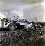 Earthmovers at a Cone Brothers Construction Site, Tampa, Florida, C by George Skip Gandy IV