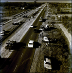 Aerial View of Car Crash on the Side of US Highway 41, Tampa, Florida, B by George Skip Gandy IV