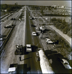 Aerial View of Car Crash on the Side of US Highway 41, Tampa, Florida, C by George Skip Gandy IV