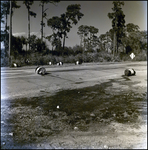 Fallen Traffic Barrels on US Highway 41, Tampa, Florida by George Skip Gandy IV