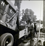 Pouring Asphalt for Road Built by Cone Brothers, Tampa, Florida by George Skip Gandy IV