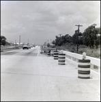 Construction Barrels near Bridge, Tampa, Florida, B by George Skip Gandy IV