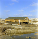 Man Next to Roof of an Unfinished Structure, Tampa, Florida, B by George Skip Gandy IV