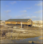 Man Next to Roof of an Unfinished Structure, Tampa, Florida, D by George Skip Gandy IV