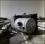 Cone Brothers Liquid Container Truck on Its Side on Interstate 275, Tampa, Florida, C by George Skip Gandy IV