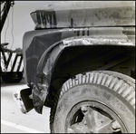 Damaged Truck Bumper on Interstate 275, Tampa, Florida, B by George Skip Gandy IV