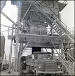 Dump Trucks Being Filled with Asphalt, Tampa, Florida, B by George Skip Gandy IV