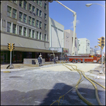 Firetruck and Firefighters on Scene at Citizens Bank Building, Tampa, Florida, A by George Skip Gandy IV