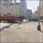 Firefighters Work Scene at Citizens Bank Building Fire, Tampa, Florida, C by George Skip Gandy IV