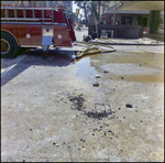 Parked Fire Truck at Citizens Bank Building Fire, Tampa, Florida by George Skip Gandy IV