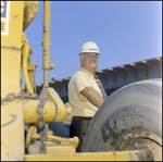 Portrait of Julian L. Cone, Jr., at a Construction Site, Tampa, Florida, R by George Skip Gandy IV