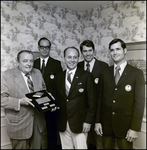 Four Men and John E. Douglas Pose with Agency Development Award, Tampa, Florida, B by George Skip Gandy IV