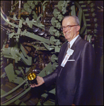 Charles Campbell Holds a Can at a Continental Can Company Production Plant, Tampa, Florida by George Skip Gandy IV