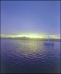 Sailboat Facing the Sunset by George Skip Gandy IV