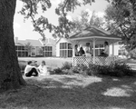 People Sitting by Gazebo by a Lake, C by George Skip Gandy IV