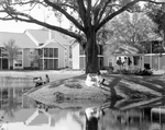 People Sitting by Gazebo by a Lake, D by George Skip Gandy IV