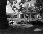 Back View of People Sitting by a Gazebo, A by George Skip Gandy IV