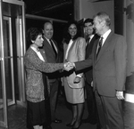 Employees Shaking Hands at California Federal Bank by George Skip Gandy IV