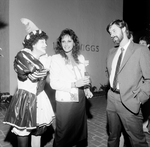 Female Mime Posing with Two People at a Party by George Skip Gandy IV