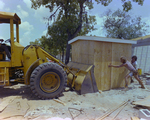 Workers Moving Shed With Bulldozer, Carlton Fields, Ward B by George Skip Gandy IV