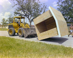 Bulldozer Dropping a Wooden Shed by George Skip Gandy IV