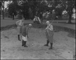 Costumed Men Playing Golf, C by George Skip Gandy IV