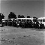 Crowds Near Buses, B by George Skip Gandy IV