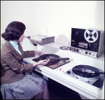 Woman Playing Vinyl Record, A by Skip Gandy